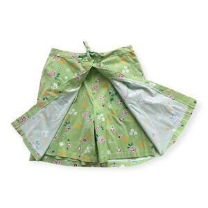 Vintage 90s Sag Harbor Pink Floral Button Skort 12 Preppy Groovy Cute Summer